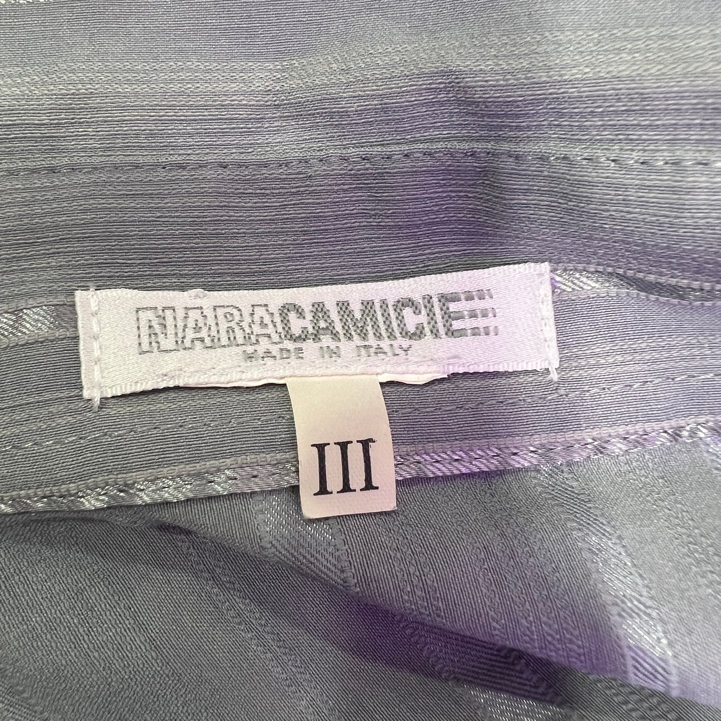 nara camicie 00s grey striped shirt