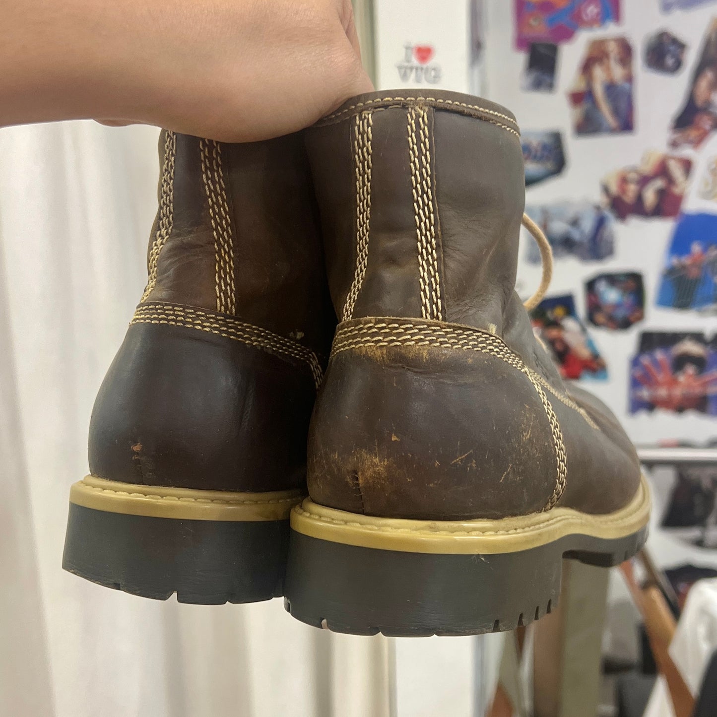 geox brown leather lace up ankle boots
