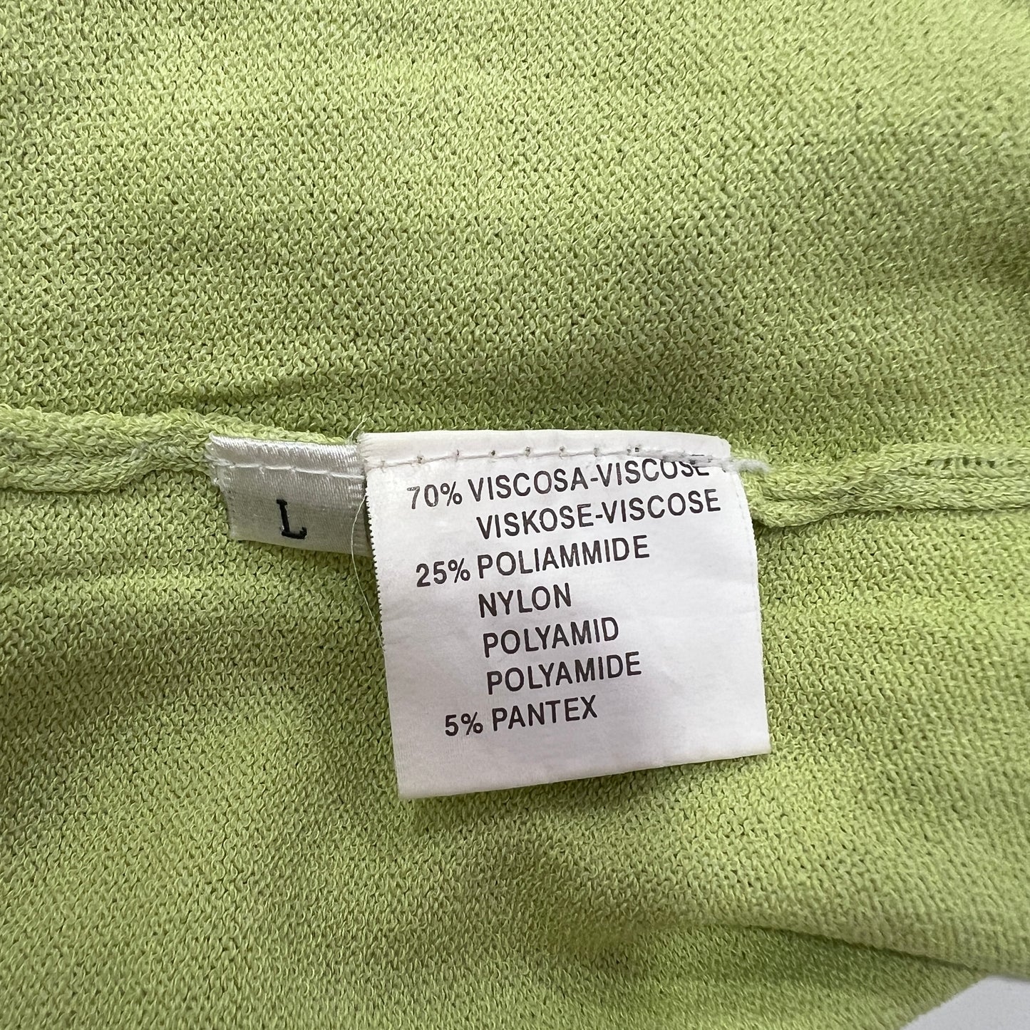 erotika 00s 'sos drowning' light green 3/4 sleeve sequin top
