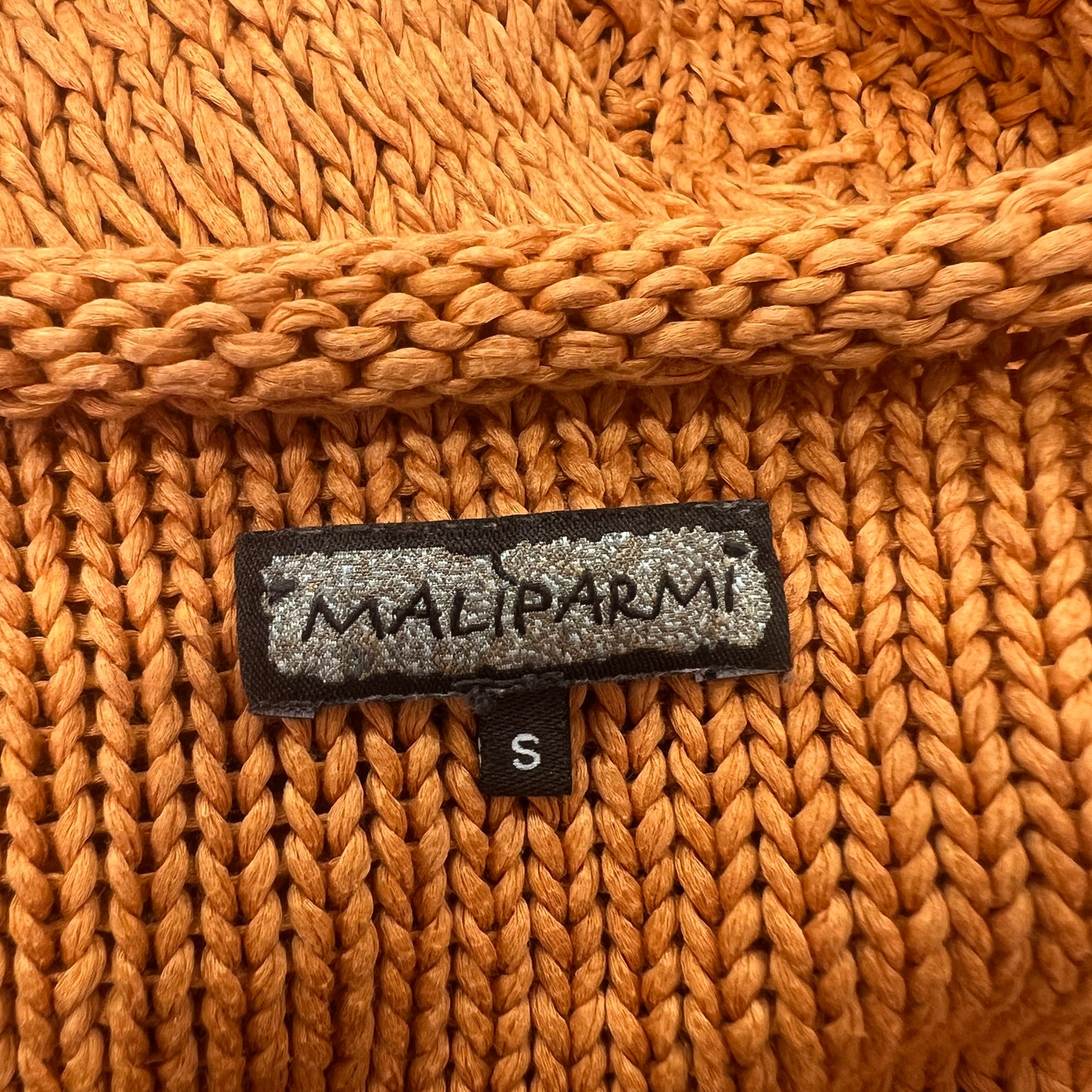 maliparmi 00s orange cotton sweater