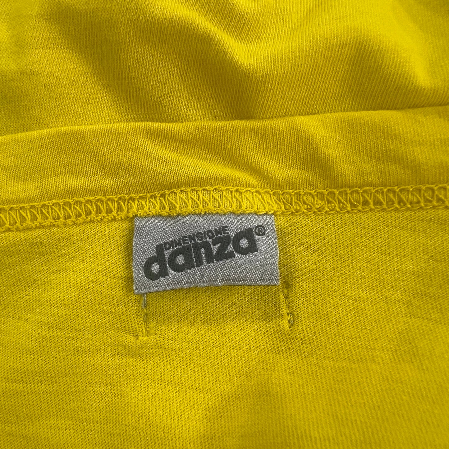 dimensione danza 00s yellow halter top