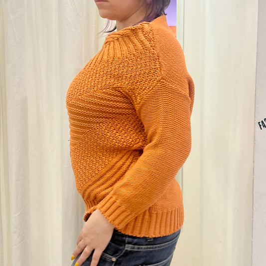 maliparmi 00s orange cotton sweater