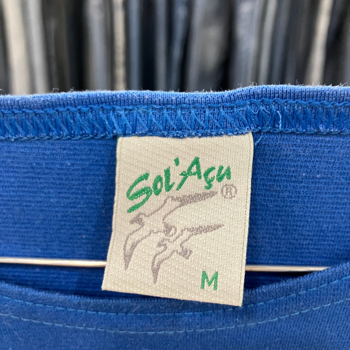 sol acu 00s blue brasil embroidered tshirt