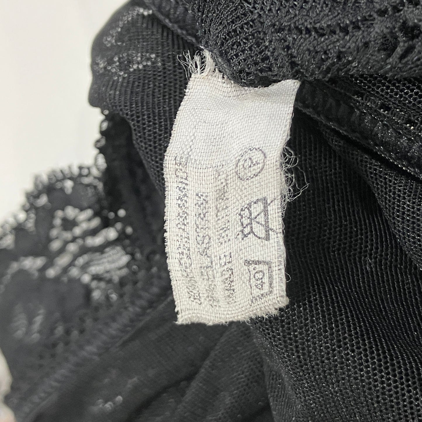 lormar 00s black mesh lace bodysuit