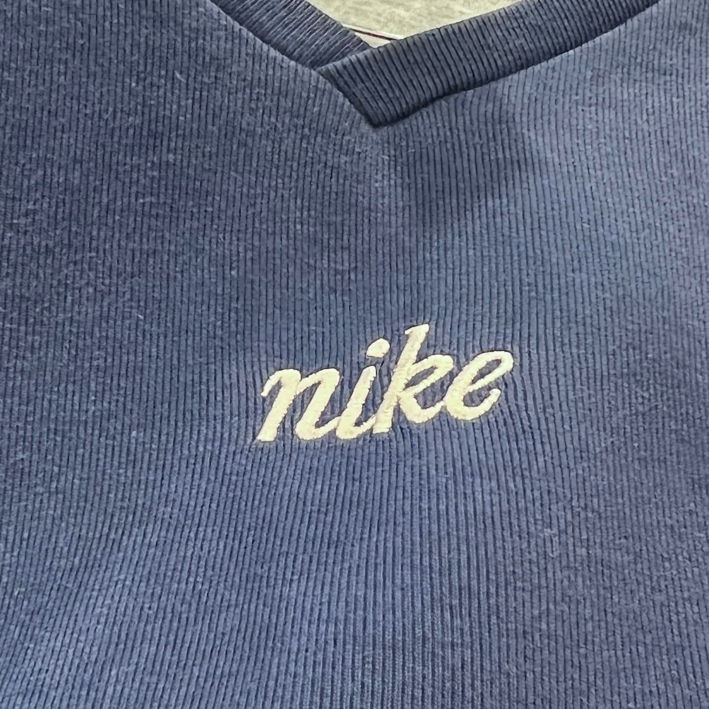 Blue Nike sweatshirt with embroidered logo
