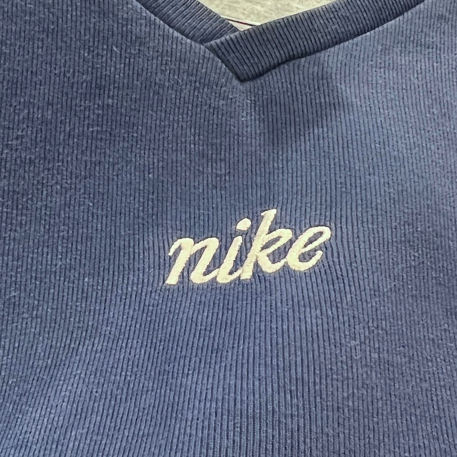 Blue Nike sweatshirt with embroidered logo