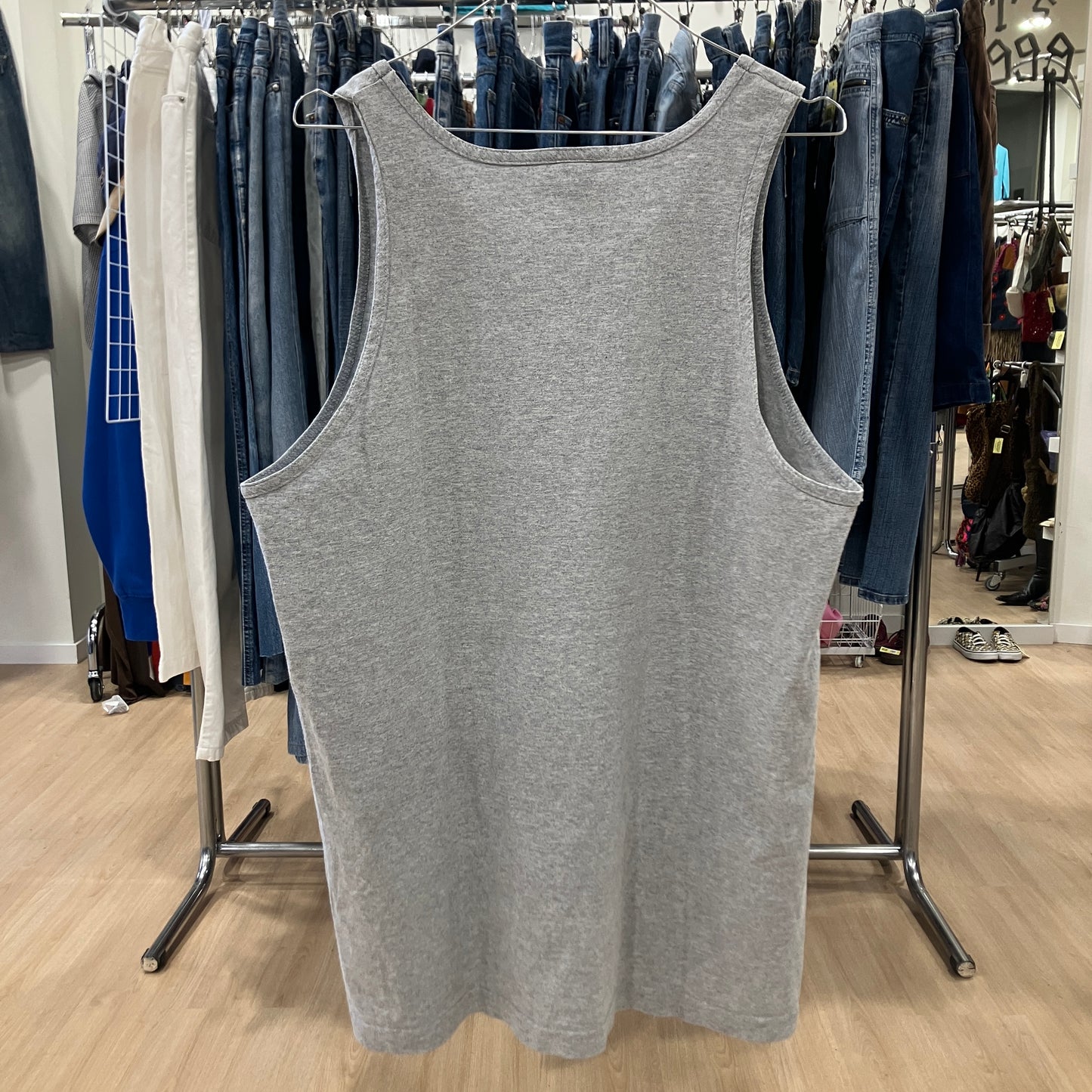 obey '10s grey andre the giant tank top