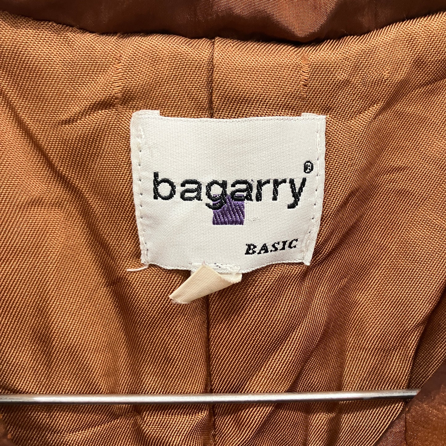 bagarry 00s brown puffer vest with frills