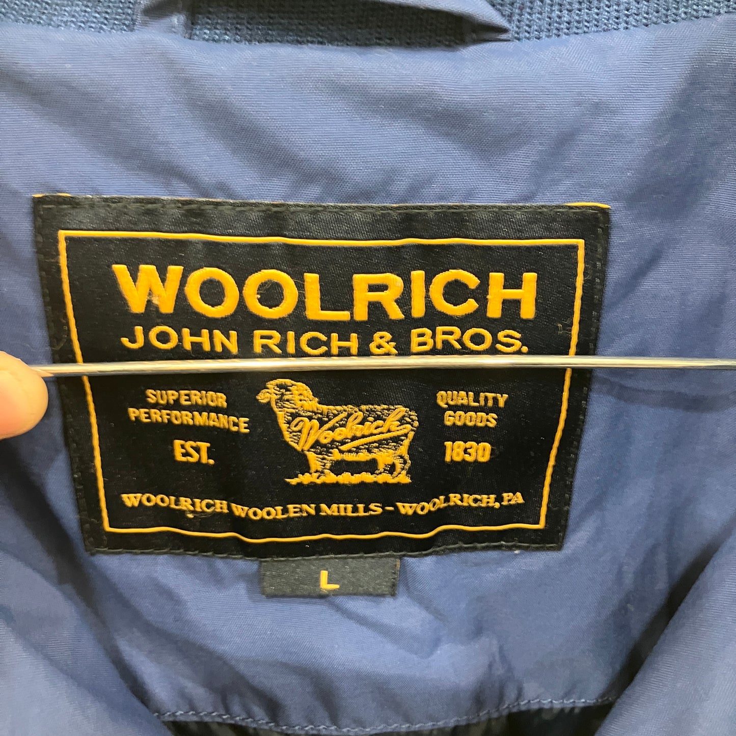 woolrich '10s blue windbraker