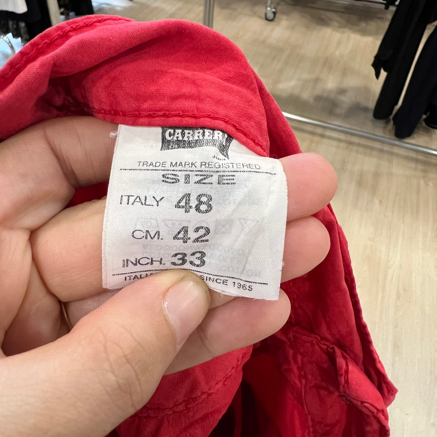 Carrera red shorts