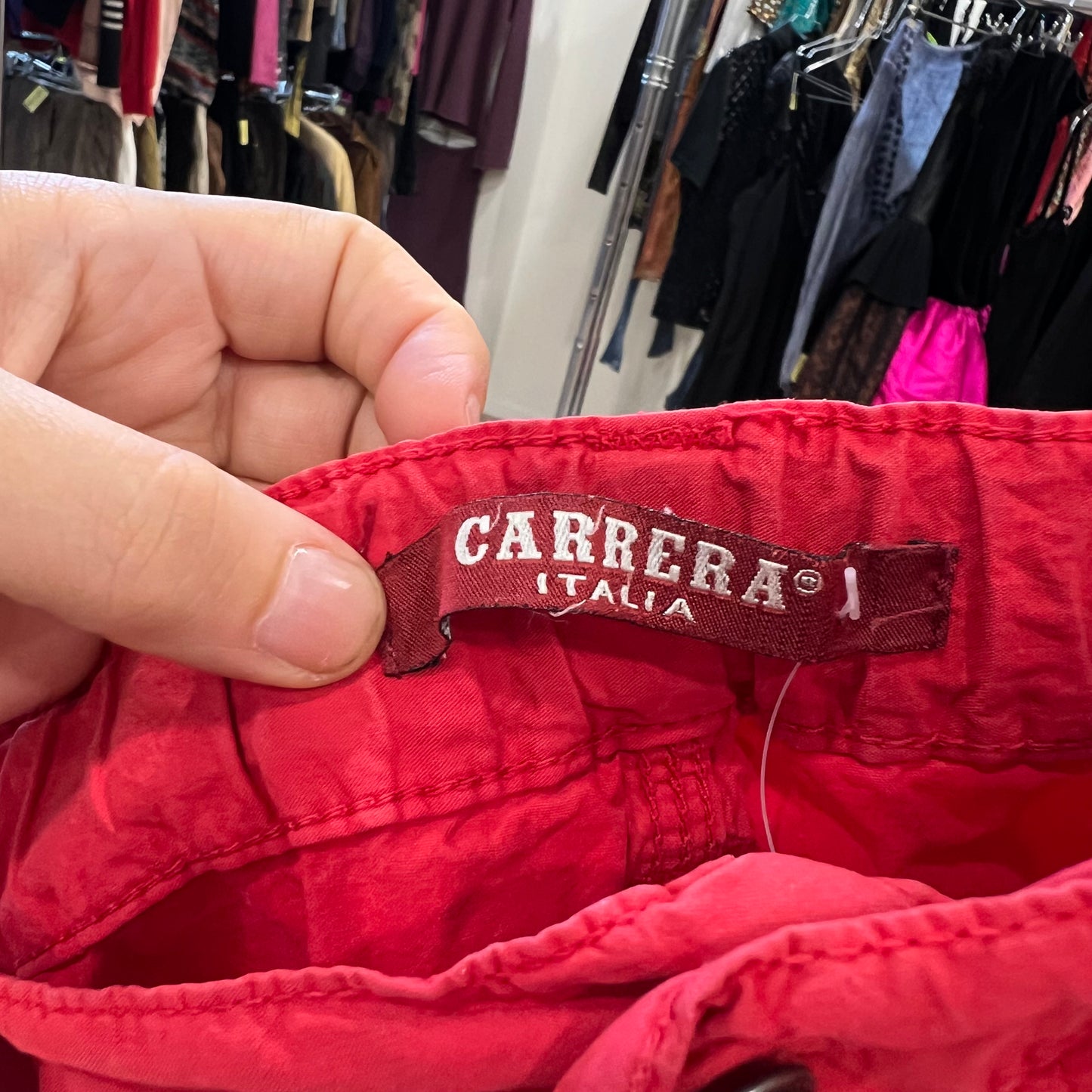 Carrera red shorts