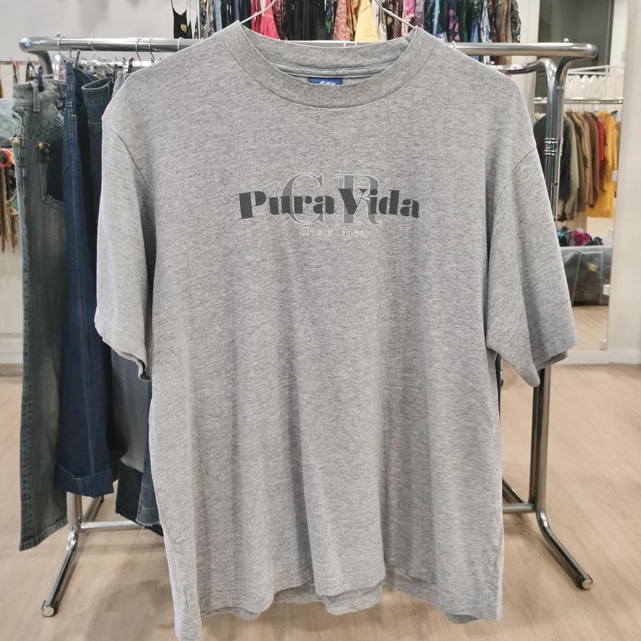 Pura Vida costa rica grey t-shirt