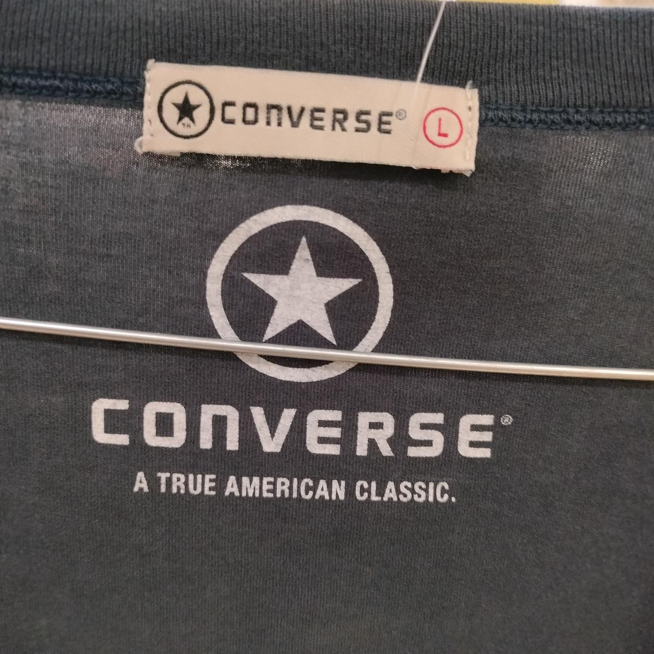 Converse label and logo on a product