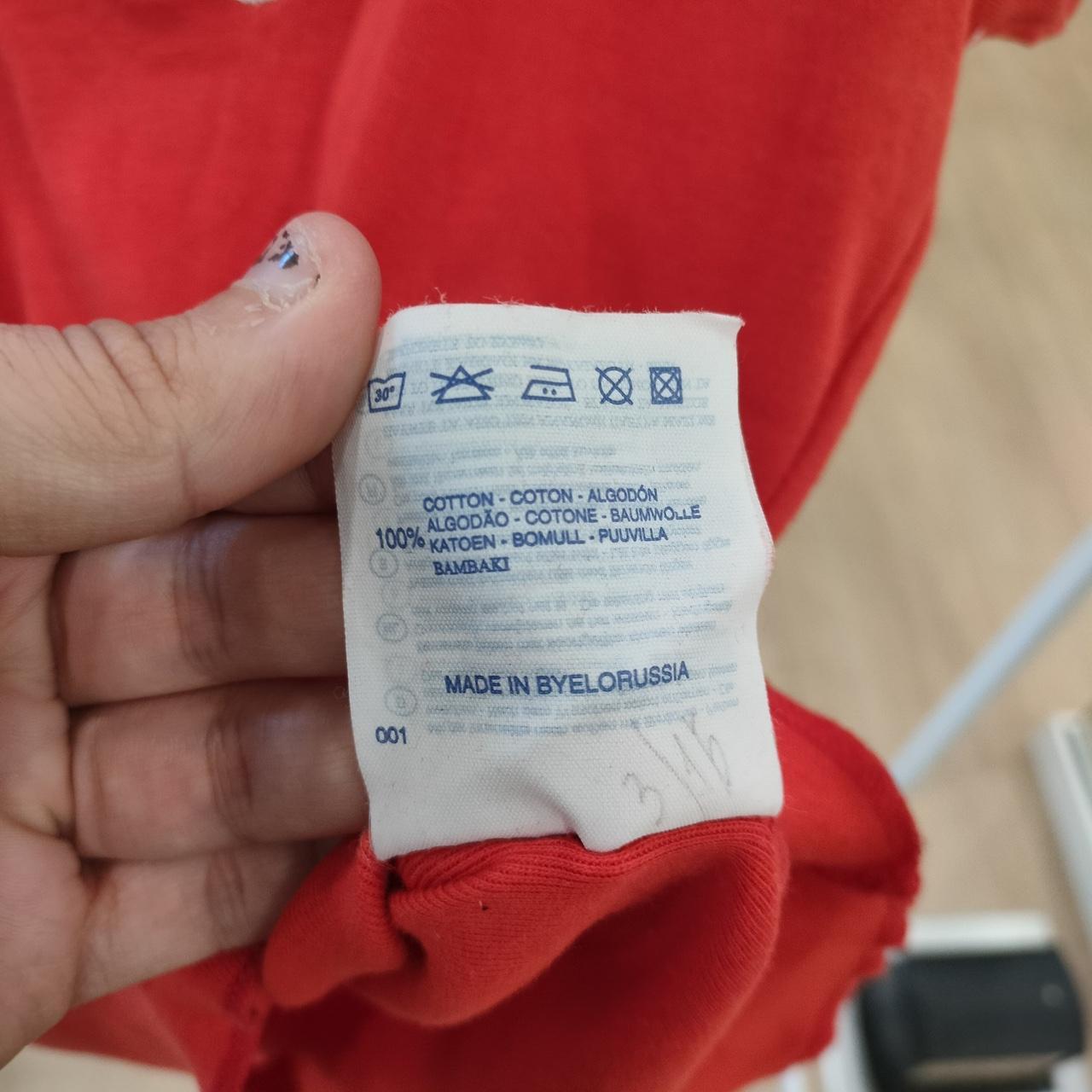 Champion red white trim tshirt