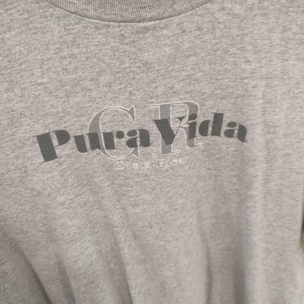 Pura Vida costa rica grey t-shirt